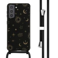 imoshion Coque design en silicone avec cordon Samsung Galaxy S21 - Sky Black