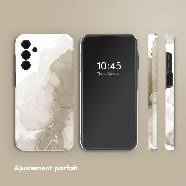 Selencia Coque arrière Vivid Tough Samsung Galaxy A15 (5G/4G) - Marble Light Brown