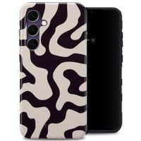 Selencia Coque arrière Vivid Tough Galaxy S24 FE - Art Wave Black