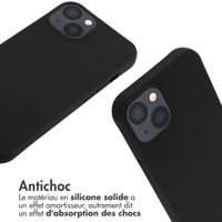 imoshion Coque en silicone avec cordon Apple iPhone 13 - Noir
