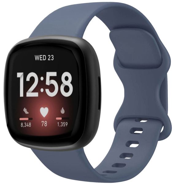 imoshion Bracelet silicone le Fitbit Versa 4 / 3 / Sense (2) - Bleu