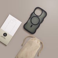 Selencia Coque arrière Wavy avec MagSafe Apple iPhone 16 Pro - Noir