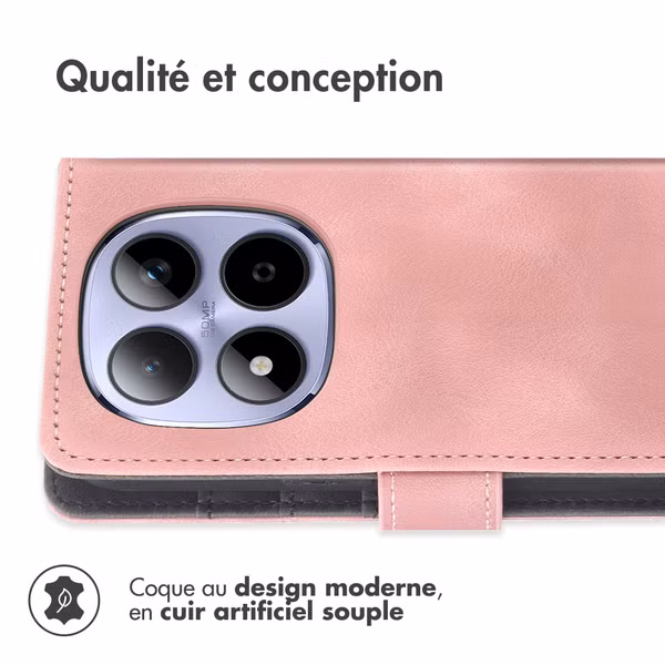 imoshion Etui de télephone portefeuille avec cordon Xiaomi Redmi Note 15 Pro (4G) - Rose