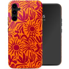 Selencia Coque arrière Vivid Samsung Galaxy A34 (5G) - Tropical Vibes Apricot