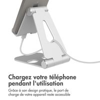 imoshion Support téléphone de bureau en aluminium - Réglable - Universel - Argent