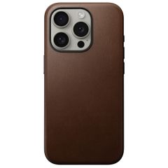 Nomad Coque Modern Leather iPhone 15 Pro - Brun