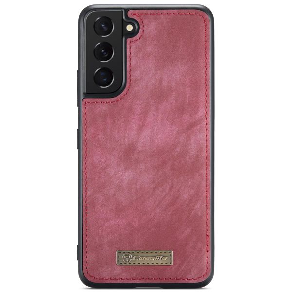 CaseMe Etui de téléphone de luxe en cuir deux en un Samsung Galaxy S22 - Rouge