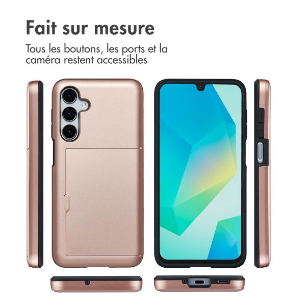 imoshion Coque arrière avec porte-cartes Samsung Galaxy A16 - Rose Doré