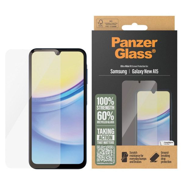 PanzerGlass Protection d'écran Ultra-Wide Fit Anti-bactérienne Samsung Galaxy A16