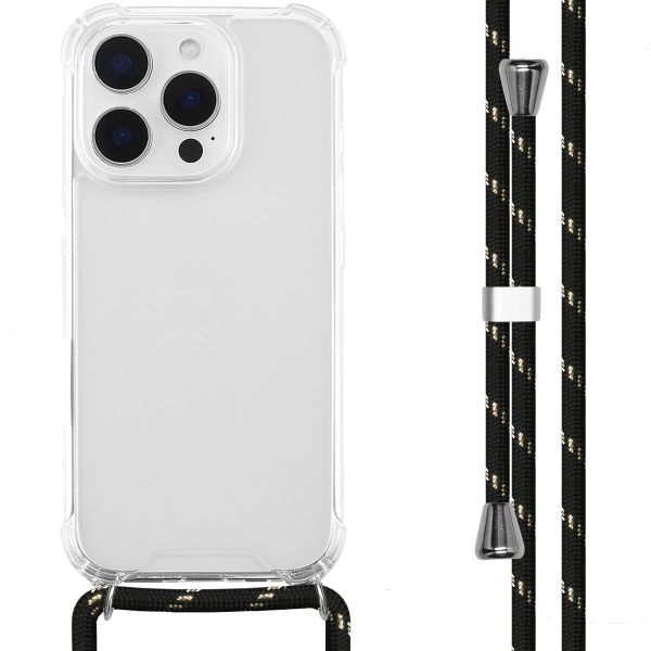 imoshion Coque avec cordon iPhone 16 Pro Max - Noir / Dorée