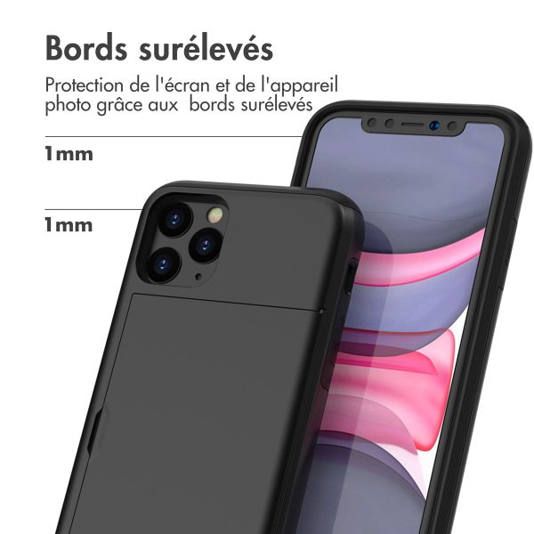 imoshion Coque arrière avec porte-cartes iPhone 11 Pro - Noir