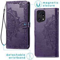 imoshion Etui de téléphone Mandala Oppo Find X5 Pro 5G - Violet