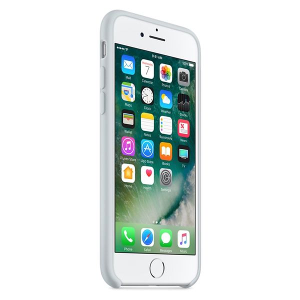 Apple Coque en silicone Apple iPhone SE (2022 / 2020) / 8 / 7 - Mist Blue
