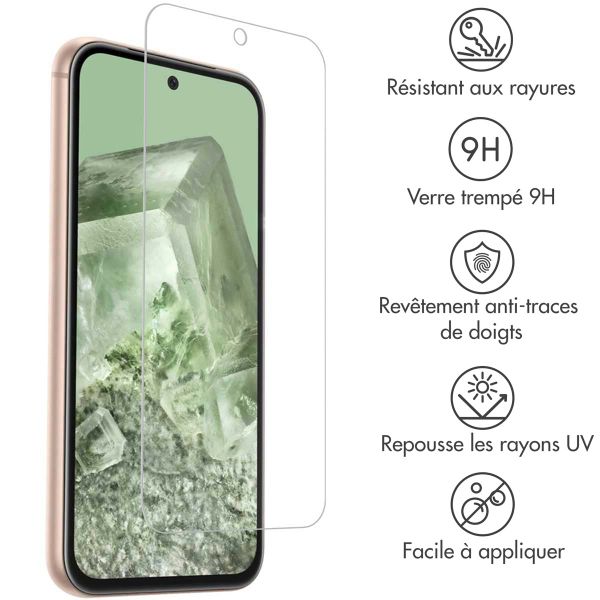 Accezz Protection d'écran en verre trempé 2-pack Google Pixel 8a