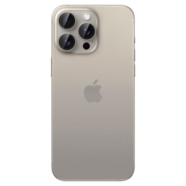 Spigen GLAStR EZ Fit Optik Pro Protection d'objectif de caméra (pack de 2) Apple iPhone 15 Pro / 15 Pro Max - Natural Titanium