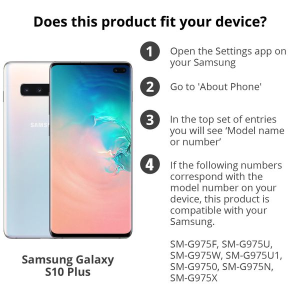 Étui de téléphone Luxe Samsung Galaxy S10 Plus - Brun