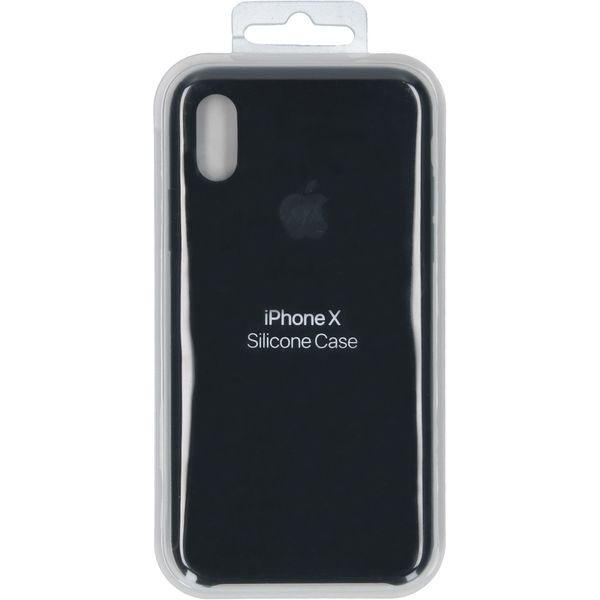 Apple Coque en silicone Apple iPhone X - Noir