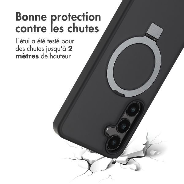 Accezz Coque Ring Stand avec MagSafe Samsung Galaxy S24 Plus - Noir