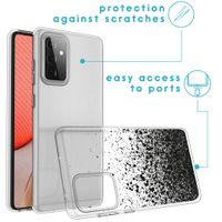 imoshion Coque Design Samsung Galaxy A72 - Eclaboussures - Noir