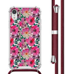 imoshion Coque Design avec cordon Apple iPhone Xr - Flower Water