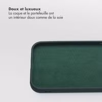 Selencia Étui portefeuille amovible Olyn avec MagSafe Apple iPhone 15 - Vert