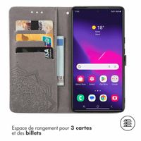 imoshion Etui de télephone Mandala Samsung Galaxy S24 Ultra - Gris