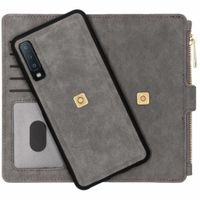 Porte-monnaie de luxe Samsung Galaxy A7 (2018) - Gris