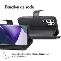 imoshion Étui de téléphone portefeuille Luxe Samsung Galaxy S22 Ultra - Noir