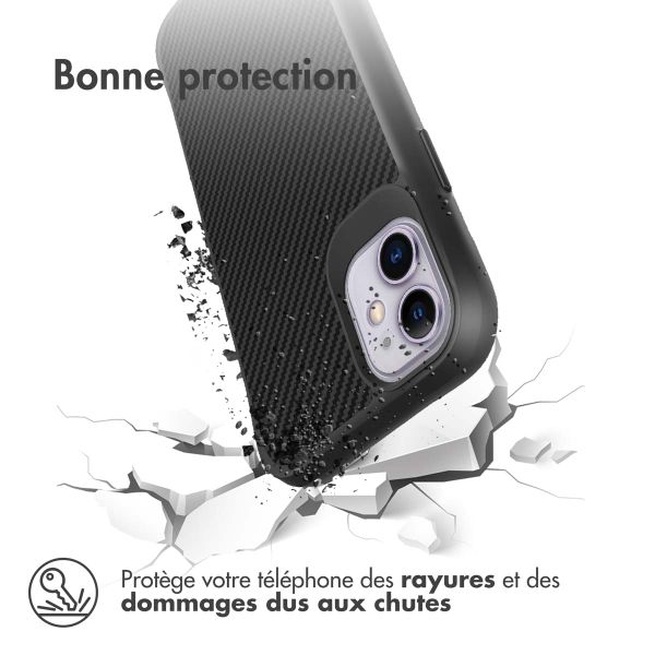 imoshion Rugged Hybrid Carbon Case Apple iPhone 11 - Noir