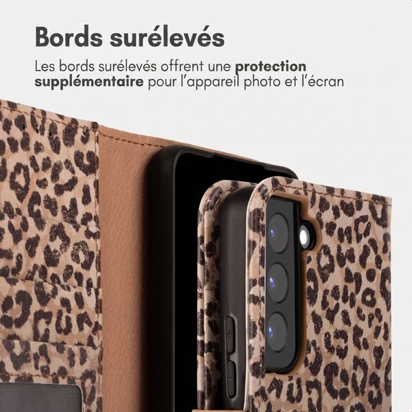 imoshion Étui de télephone portefeuille Design Samsung Galaxy S22 - Leopard Mood