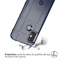 imoshion Coque Arrière Rugged Shield Motorola Moto G30 / G20 / G10 (Power) - Bleu foncé