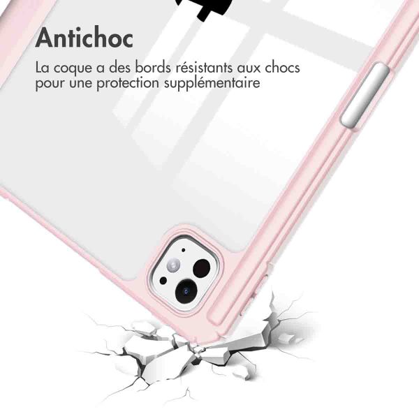 imoshion Coque tablette rigide Trifold iPad Pro 11 (2024) M4 - Rose