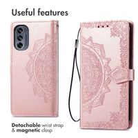imoshion Etui de télephone Mandala Motorola Moto G62 - Rose Doré