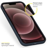 Accezz Coque Liquid Silicone Apple iPhone 13 Pro Max - Bleu foncé