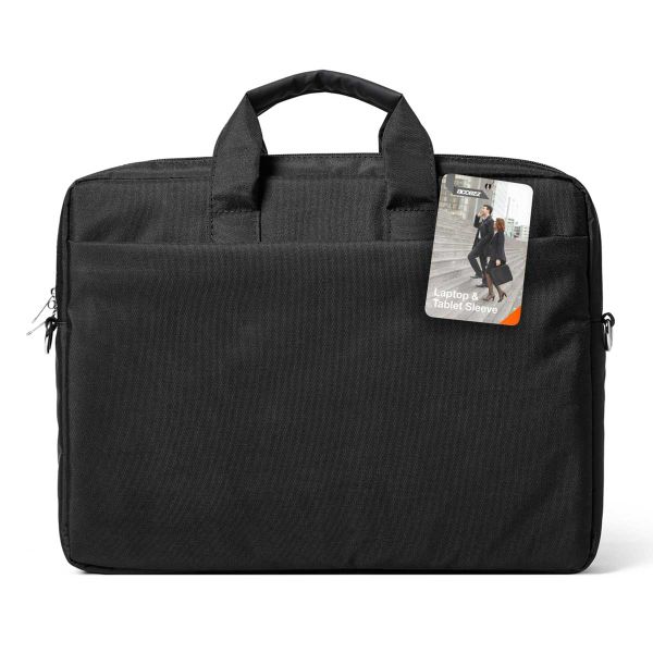 Accezz Sac ordinateur portable professionnelle - Sac universelle jusqu'à 17 pouces - Noir