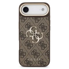 Guess Coque 4G Metal Logo Backcover Apple iPhone Air - Gold Edge - Brown