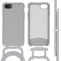 imoshion Coque de couleur avec cordon amovible Apple iPhone SE (2022 / 2020) / 8 / 7 - Gris