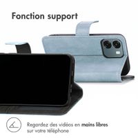 imoshion Étui de télephone portefeuille de luxe Oppo A6 (5G) - Bleu clair