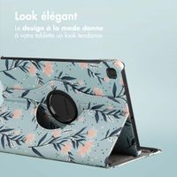 imoshion Coque tablette Design rotatif à 360° Samsung Galaxy Tab S6 Lite (2020/2022/2024) - Flowers