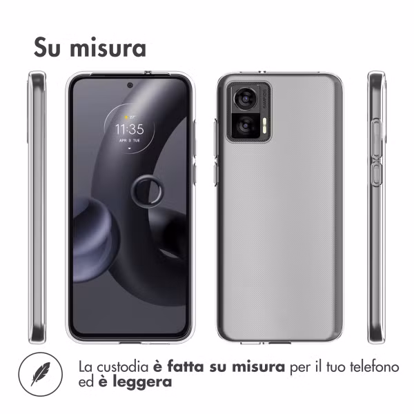 Accezz Coque Clear Motorola Edge 30 Neo - Transparent
