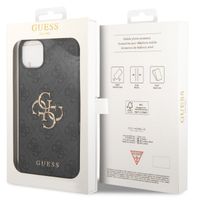 Guess Coque 4G Metal Logo Backcover Apple iPhone 15 - Gris