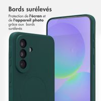 imoshion Coque Couleur avec MagSafe Samsung Galaxy A37 (5G) - Vert foncé