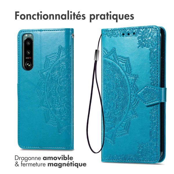 imoshion Etui de télephone Mandala Sony Xperia 5 IV - Turquoise