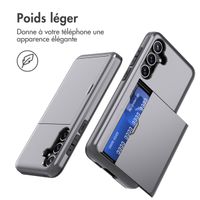 imoshion Coque arrière avec porte-cartes Samsung Galaxy A55 - Gris