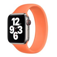 Apple Bracelet Boucle unique en Silicone Apple Watch | 38/40/41/42 mm - Taille 3 - Kumquat
