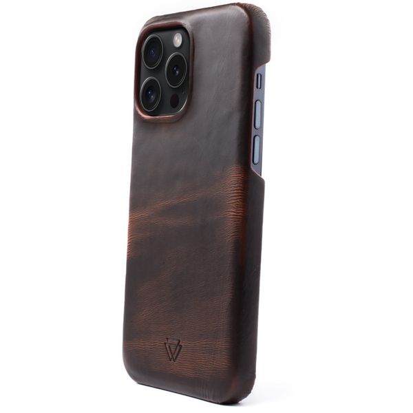 Wachikopa Coque Full Wrap iPhone 15 Pro - Dark Brown