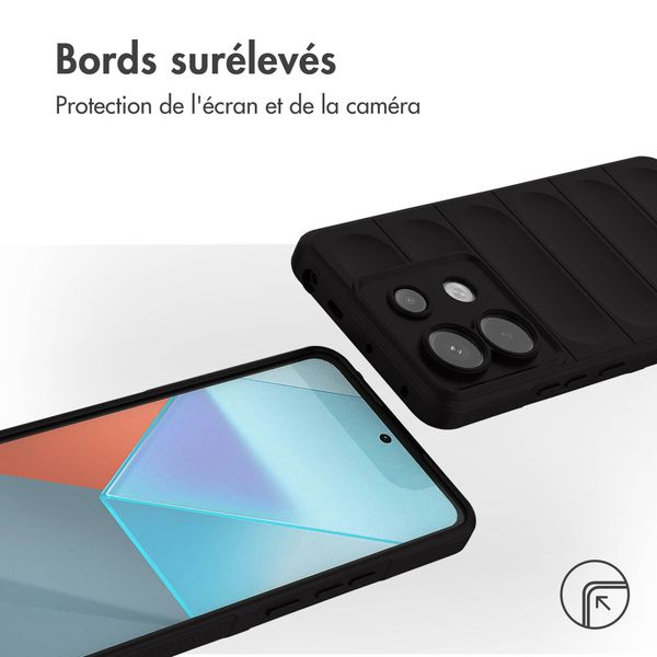 imoshion Coque arrière EasyGrip Xiaomi Poco X6 Pro - Noir