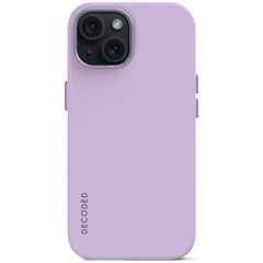 Decoded Coque en silicone MagSafe iPhone 15 - Violet