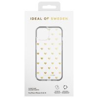 iDeal of Sweden Coque Clear iPhone 14 - Golden Hearts