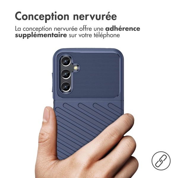 imoshion Coque arrière Thunder Samsung Galaxy A14 (5G/4G) - Bleu foncé